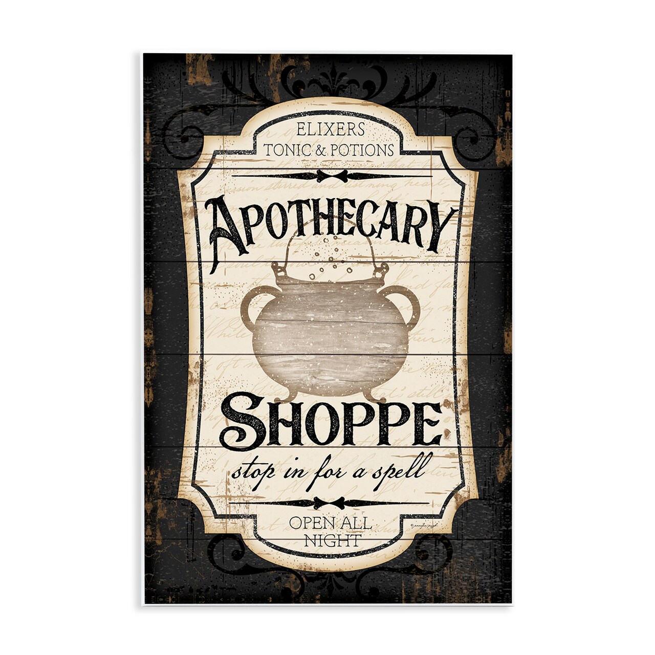 Stupell Industries Apothecary Shoppe Spooky Sign Wall Plaque Art